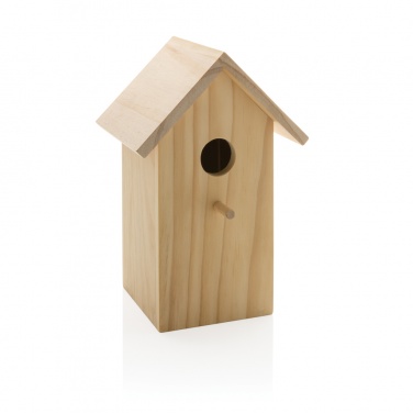 Logo trade promotional gifts picture of: Wooden birdhouse