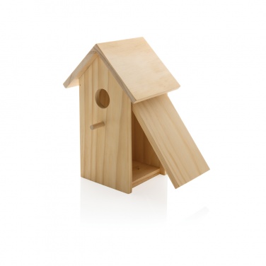 Logo trade corporate gifts image of: Wooden birdhouse