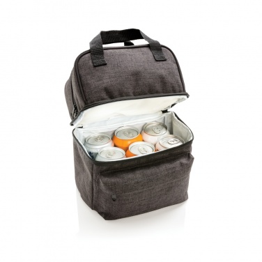 Logo trade promotional gift photo of: Cooler bag with 2 insulated compartments