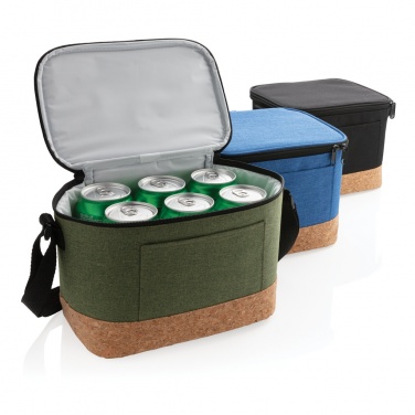 Logo trade corporate gifts picture of: Two tone cooler bag with cork detail