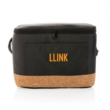 Logo trade promotional merchandise image of: Impact AWARE™ XL RPET two tone cooler bag with cork detail