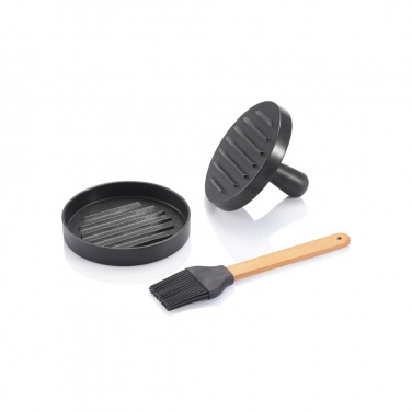 Logotrade promotional items photo of: BBQ set with hamburger press and brush