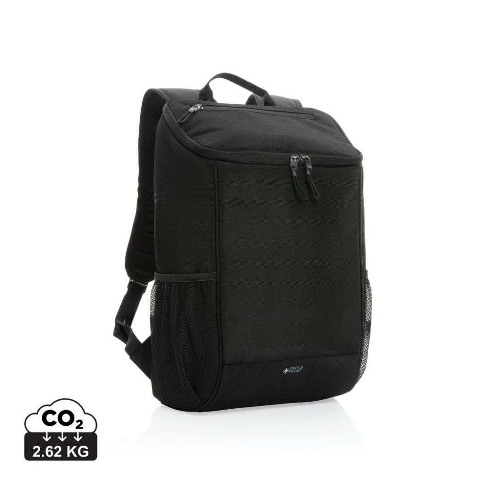 Logo trade promotional merchandise image of: Swiss Peak AWARE™ 1200D deluxe cooler backpack