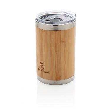 Logo trade promotional merchandise photo of: Bamboo coffee to go tumbler