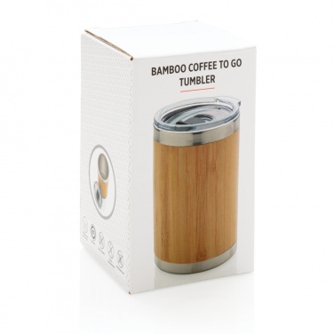 Logotrade promotional gift image of: Bamboo coffee to go tumbler