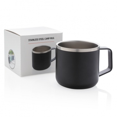 Logo trade corporate gifts image of: Stainless steel camp mug