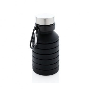 Logotrade promotional item picture of: Leakproof collapsible silicone bottle with lid