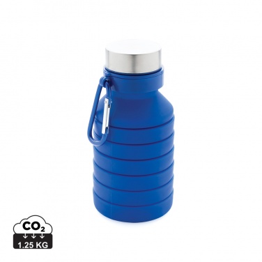 Logotrade promotional item picture of: Leakproof collapsible silicone bottle with lid