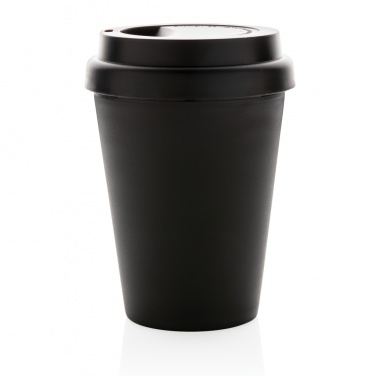 Logo trade business gifts image of: Reusable double wall coffee cup 300ml