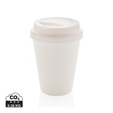 Logo trade promotional gifts image of: Reusable double wall coffee cup 300ml