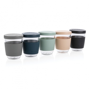 Logo trade corporate gifts picture of: Ukiyo borosilicate glass with silicone lid and sleeve