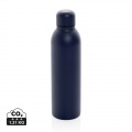 RCS Recycled stainless steel vacuum bottle 500ML, navy