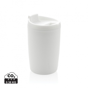 Logo trade corporate gifts image of: GRS Recycled PP tumbler with flip lid