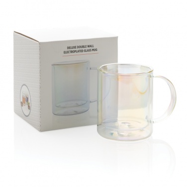 Logotrade promotional gifts photo of: Deluxe double wall electroplated glass mug