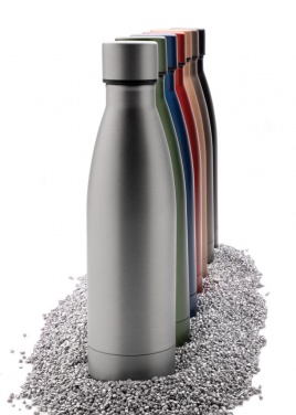 Logo trade promotional merchandise photo of: RCS Recycled stainless steel solid vacuum bottle