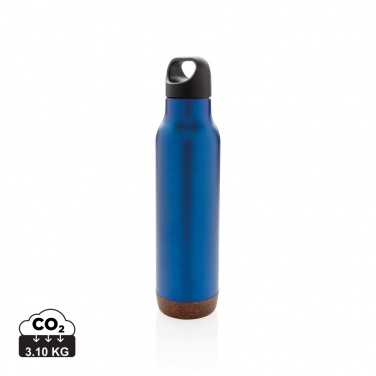 Logo trade corporate gifts image of: Cork leakproof vacuum flask