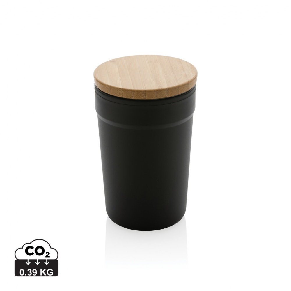 Logotrade advertising product picture of: GRS certified recycled PP mug with bamboo lid