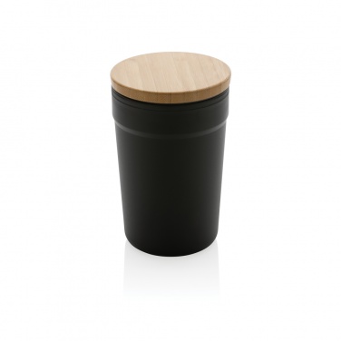 Logo trade promotional item photo of: GRS certified recycled PP mug with bamboo lid