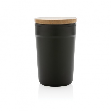 Logo trade promotional merchandise photo of: GRS certified recycled PP mug with bamboo lid