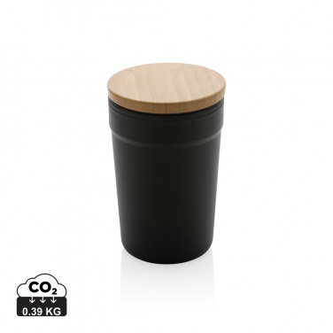 Logo trade promotional items picture of: GRS certified recycled PP mug with bamboo lid