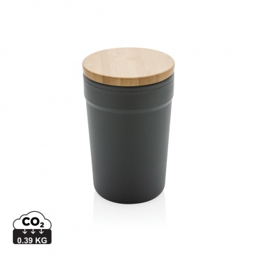 Logo trade promotional item photo of: GRS certified recycled PP mug with bamboo lid