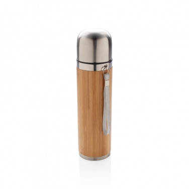 Logo trade promotional merchandise image of: Bamboo vacuum travel flask