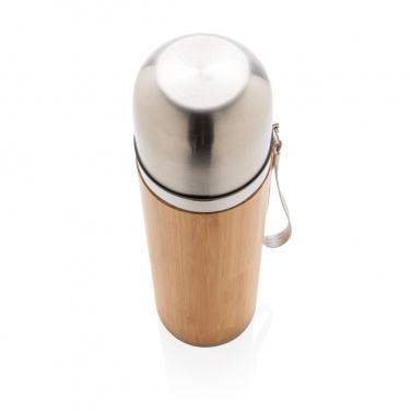 Logotrade corporate gift image of: Bamboo vacuum travel flask