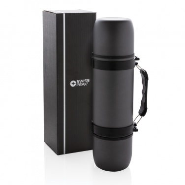 Logo trade promotional giveaways picture of: Vacuum flask with 2 cups