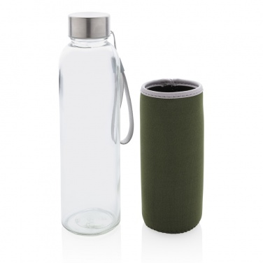 Logotrade business gift image of: Glass bottle with neoprene sleeve