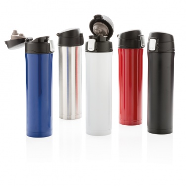 Logo trade business gifts image of: Easy lock vacuum flask