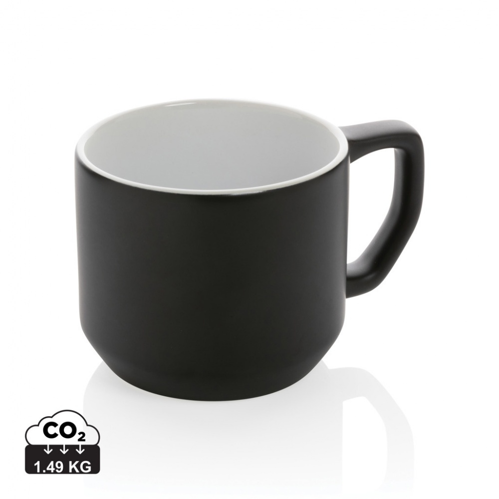 Logotrade promotional giveaway picture of: Ceramic modern mug 350ml