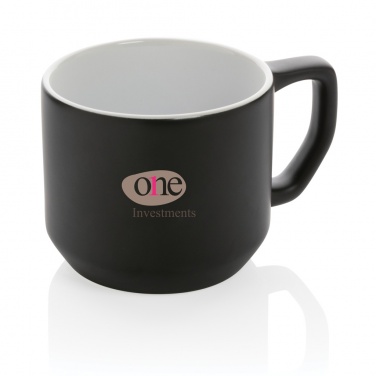 Logo trade promotional merchandise picture of: Ceramic modern mug 350ml