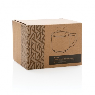 Logo trade business gift photo of: Ceramic modern mug 350ml