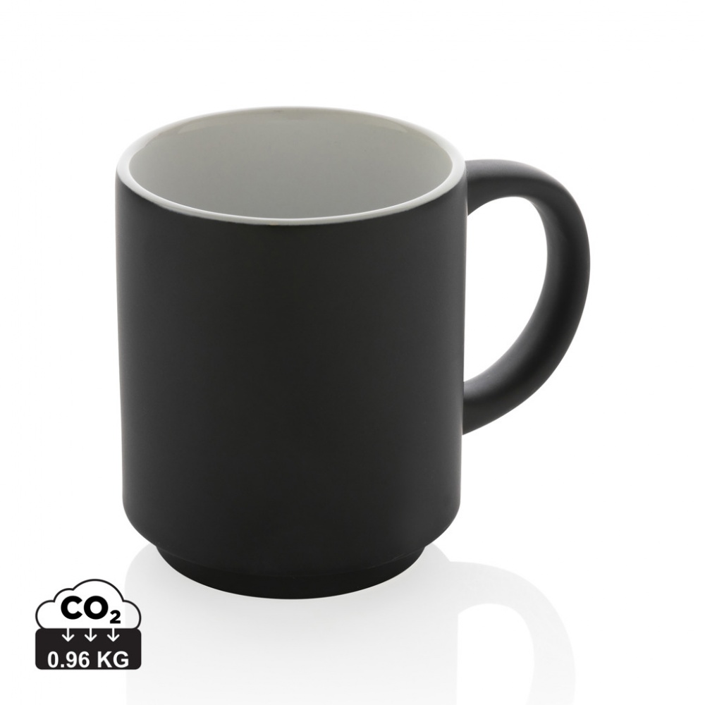 Logotrade promotional item image of: Ceramic stackable mug 180ml