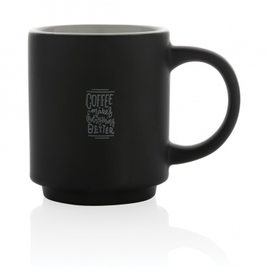 Logo trade advertising product photo of: Ceramic stackable mug 180ml