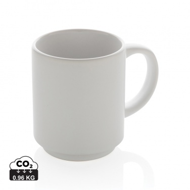 Logo trade promotional items image of: Ceramic stackable mug 180ml