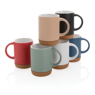 Logotrade promotional item picture of: Ceramic mug with cork base 280ml