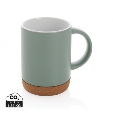 Logotrade advertising product picture of: Ceramic mug with cork base 280ml