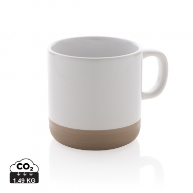 Logo trade business gifts image of: Glazed ceramic mug 360ml