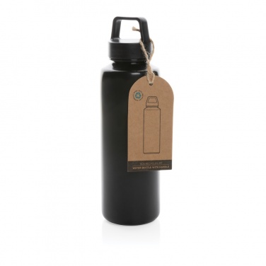 Logo trade promotional giveaways picture of: RCS certified recycled PP water bottle with handle