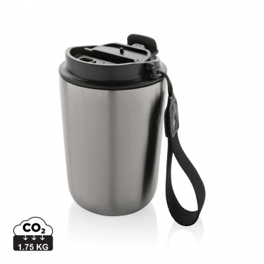 Logotrade promotional product picture of: Cuppa RCS re-steel vacuum tumbler with lanyard