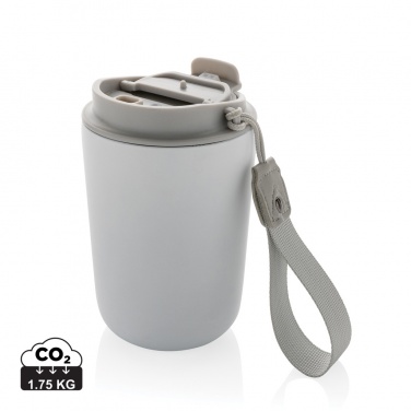 Logo trade promotional giveaways picture of: Cuppa RCS re-steel vacuum tumbler with lanyard