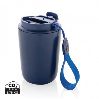 Logo trade promotional giveaway photo of: Cuppa RCS re-steel vacuum tumbler with lanyard