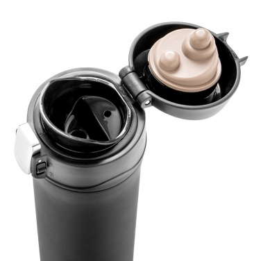 Logo trade promotional merchandise photo of: RCS Recycled stainless steel easy lock vacuum mug