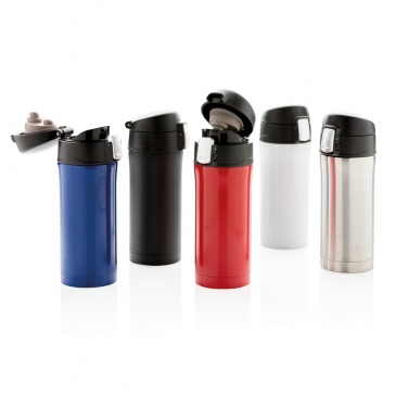 Logotrade promotional products photo of: RCS Recycled stainless steel easy lock vacuum mug