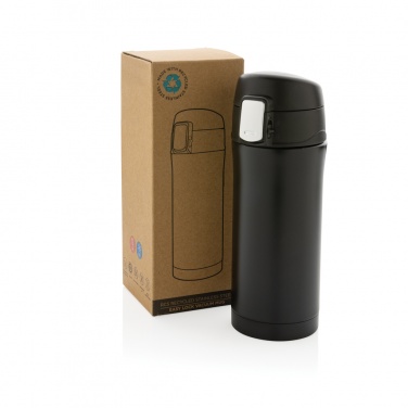 Logo trade promotional giveaways image of: RCS Recycled stainless steel easy lock vacuum mug