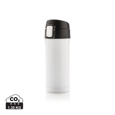 Logotrade promotional item picture of: RCS Recycled stainless steel easy lock vacuum mug