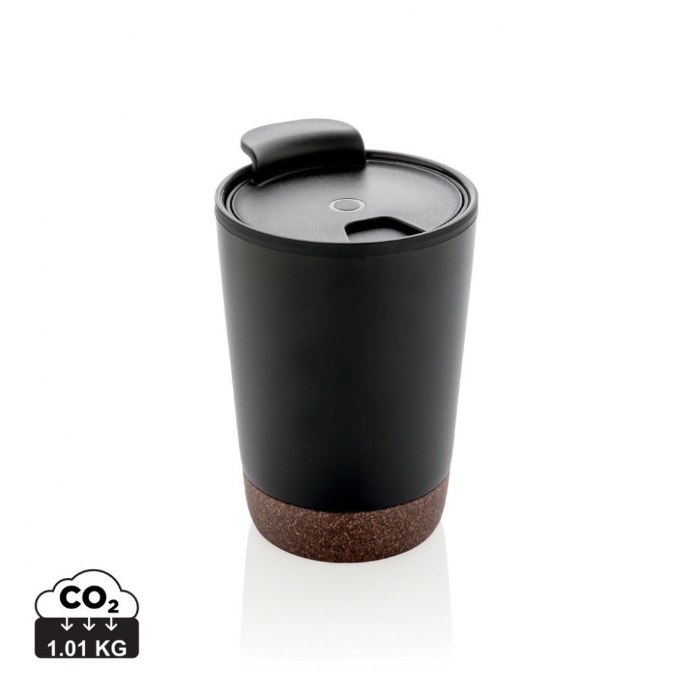 Logo trade promotional giveaways picture of: GRS RPP stainless steel cork coffee tumbler