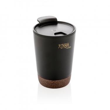 Logo trade promotional giveaway photo of: GRS RPP stainless steel cork coffee tumbler