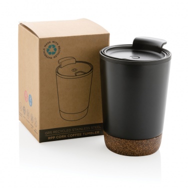 Logotrade advertising product image of: GRS RPP stainless steel cork coffee tumbler